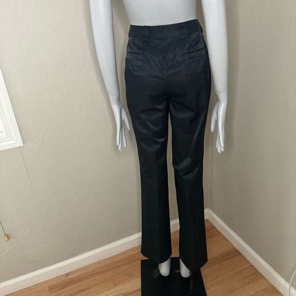 VERSACE Vintage Satin High Waist Black Pants - Picture 12 of 16